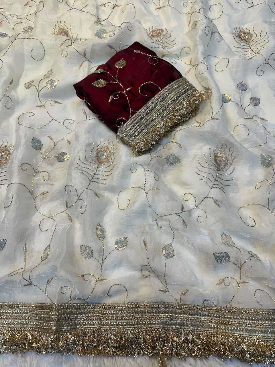 Space Silk Sequence Saree