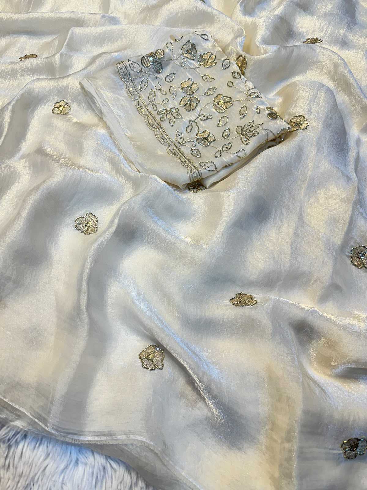 Satin Designer Saree