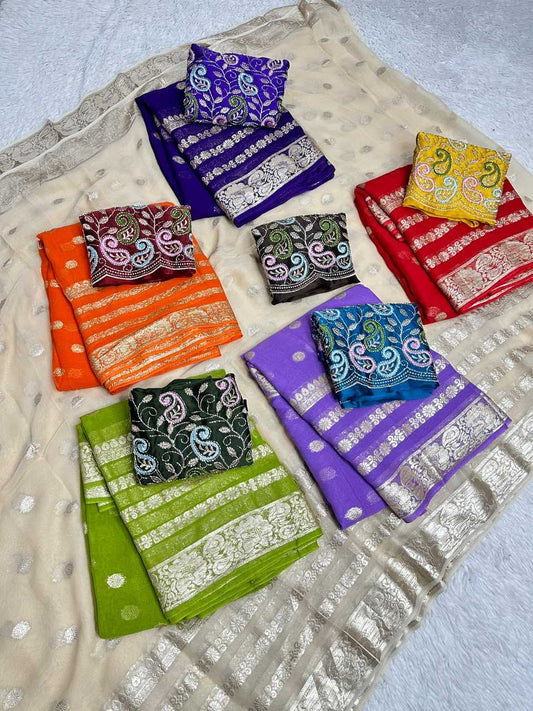Georgette Designer Saree