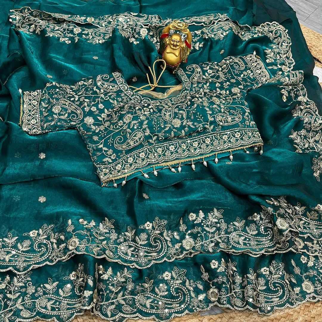 Satin Designer Saree
