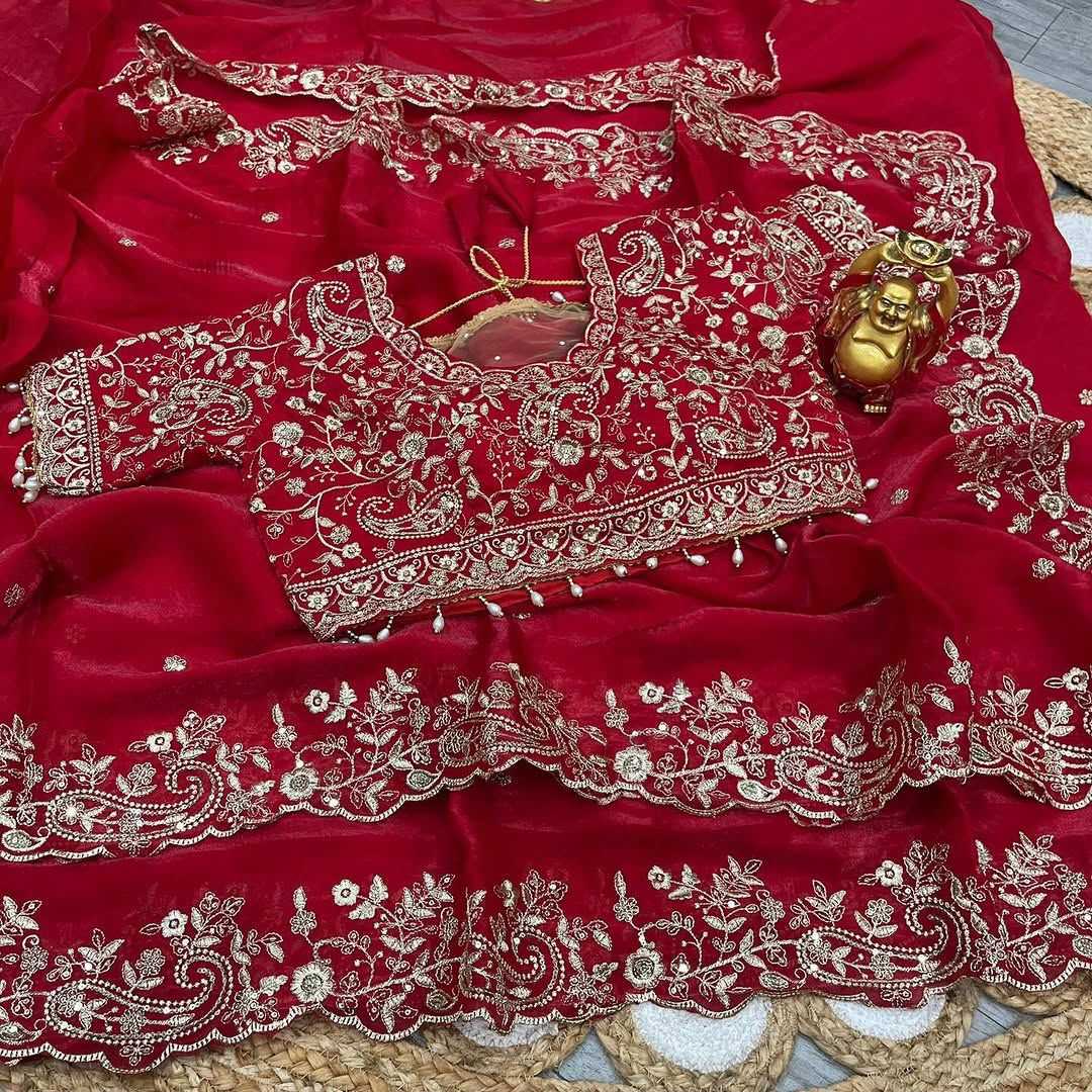 Satin Designer Saree
