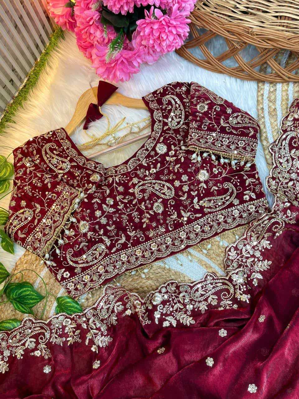 Satin Designer Saree