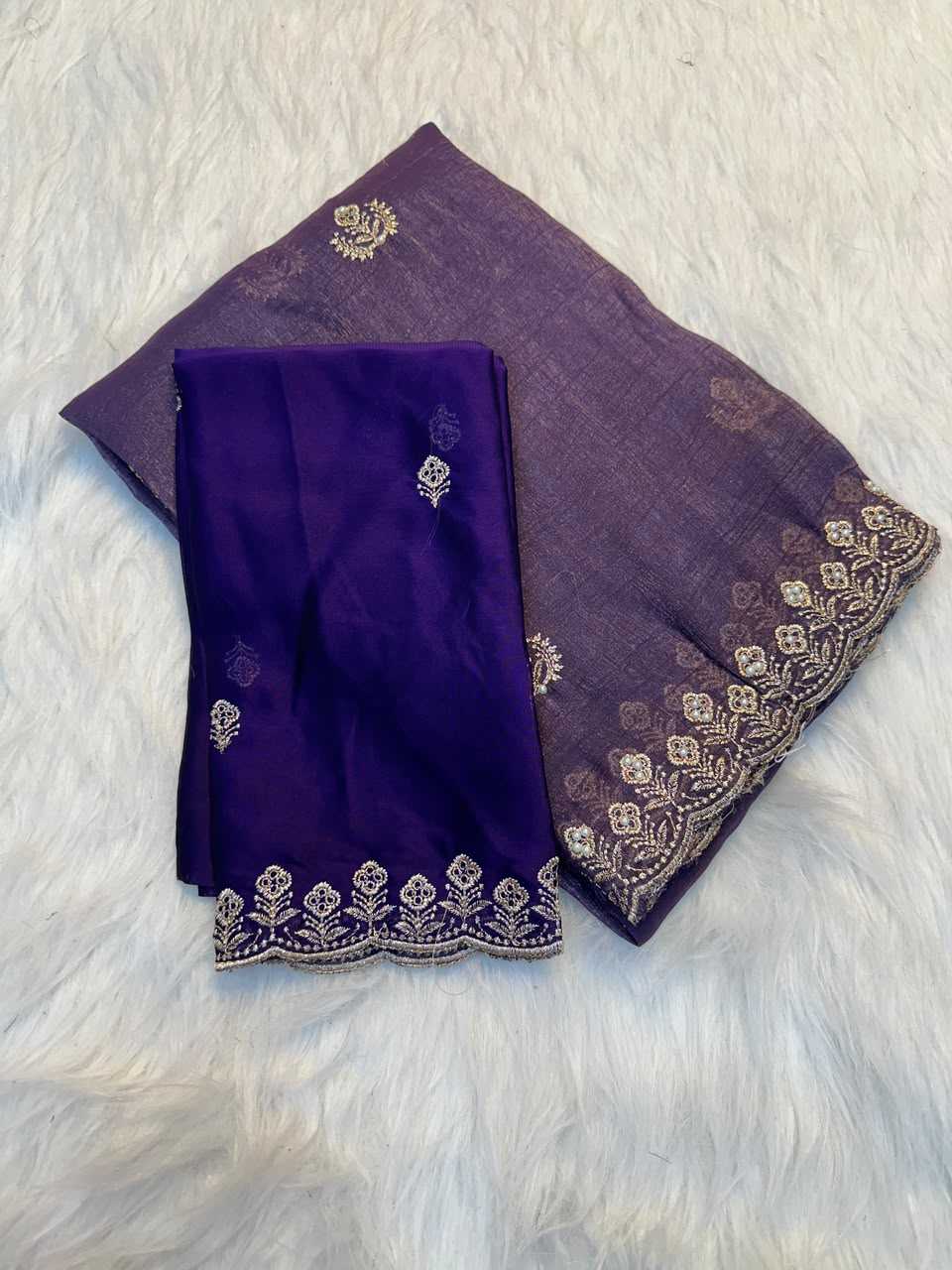 Crush Silk Designer Saree