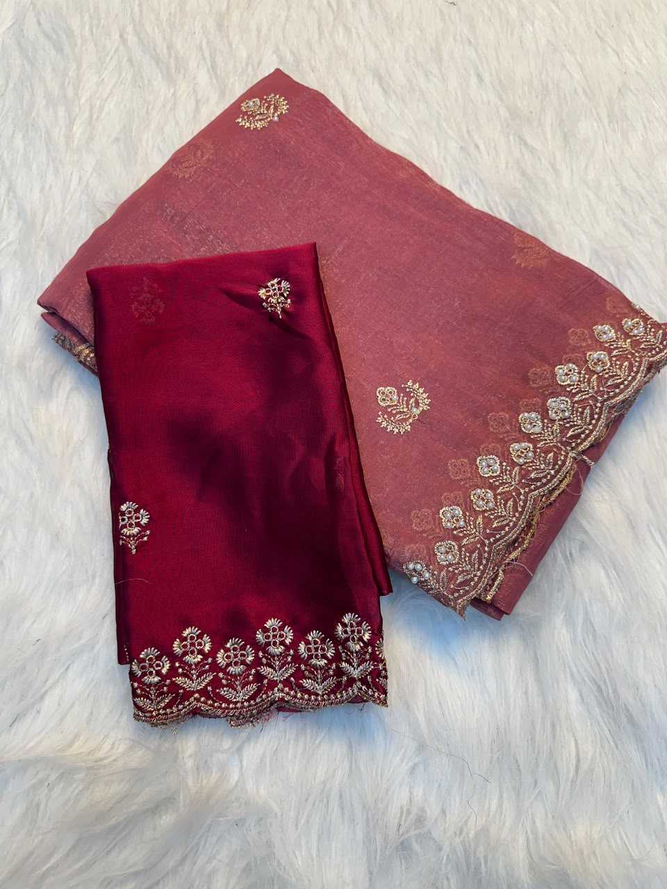 Crush Silk Designer Saree