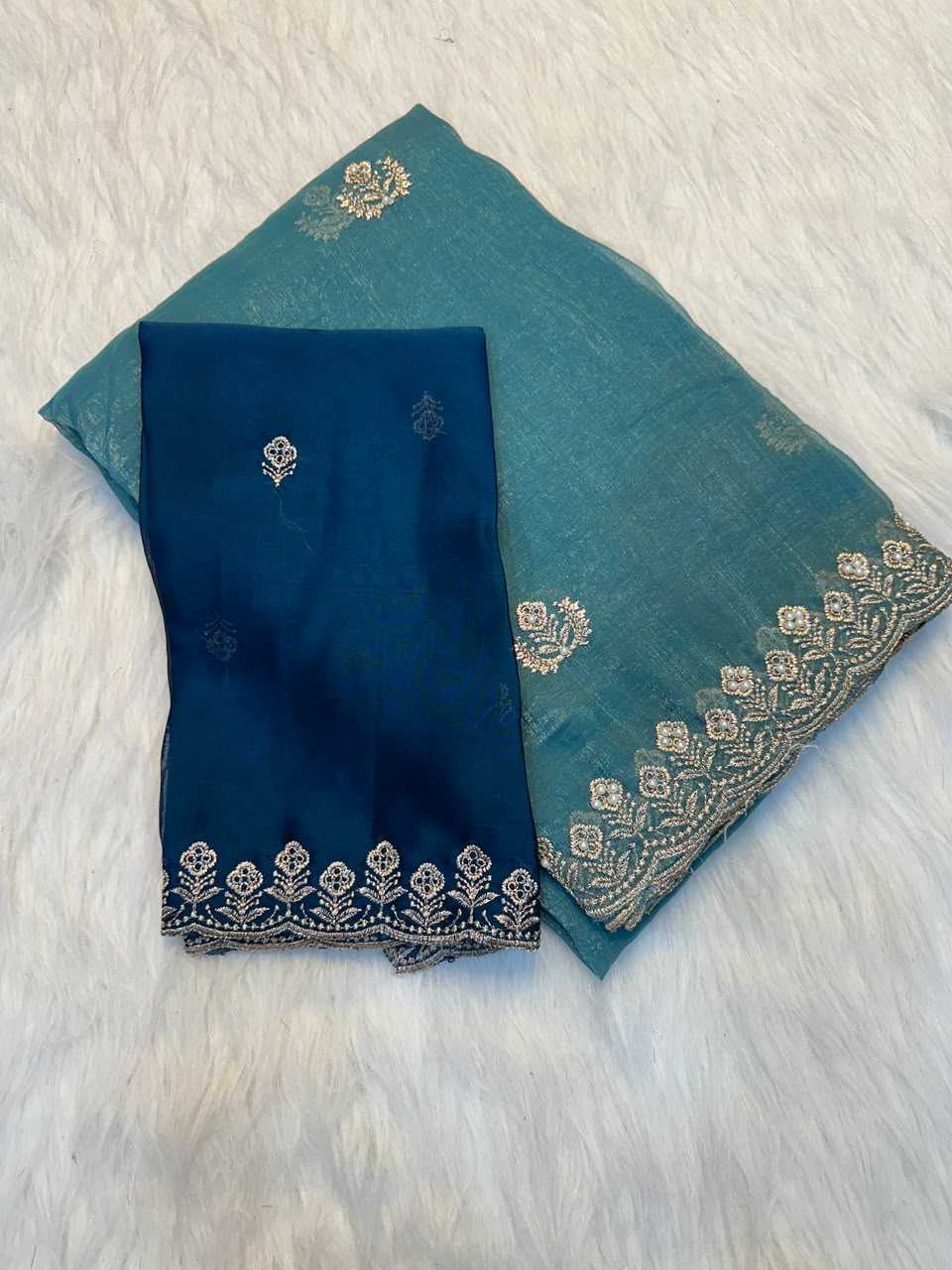 Crush Silk Designer Saree