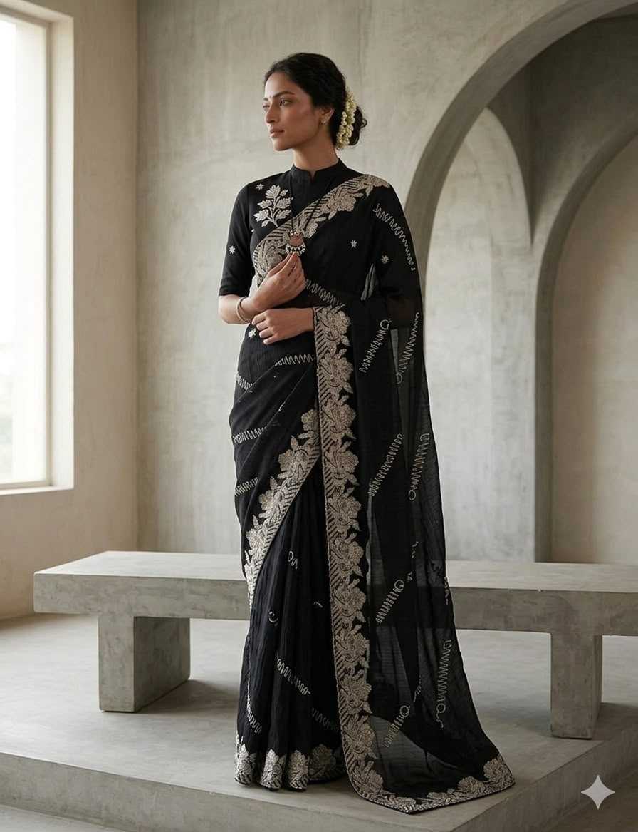 Embroidered Saree