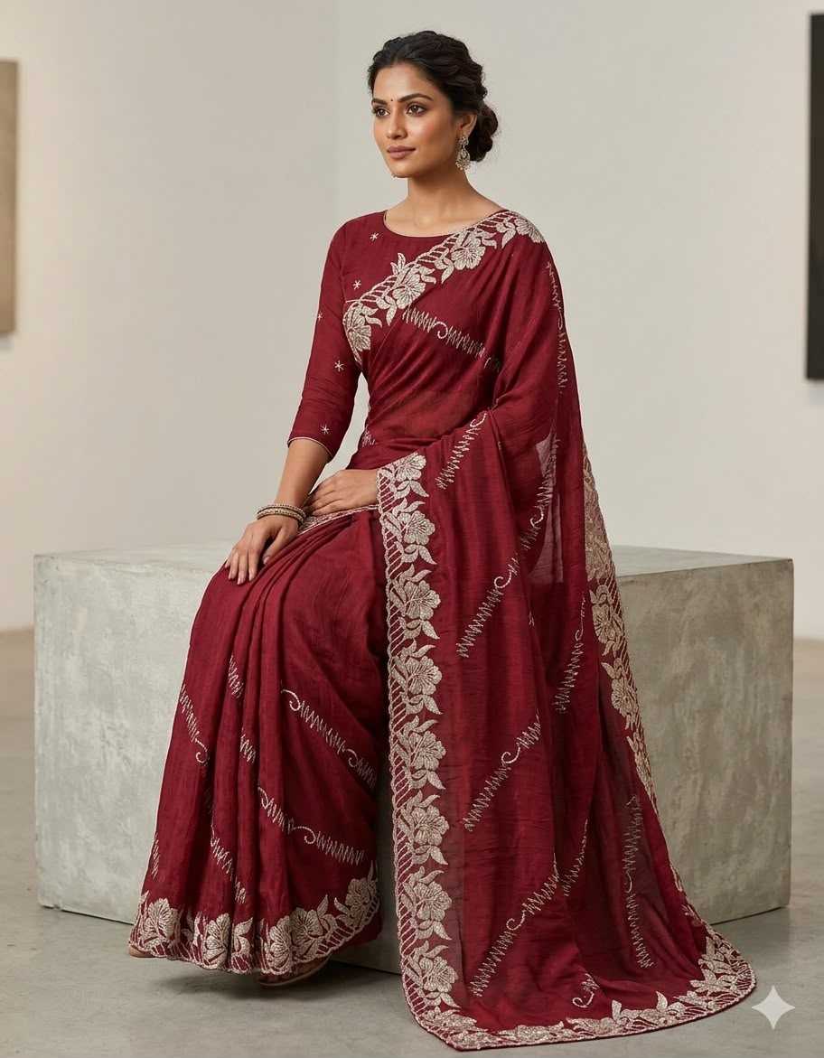 Embroidered Saree