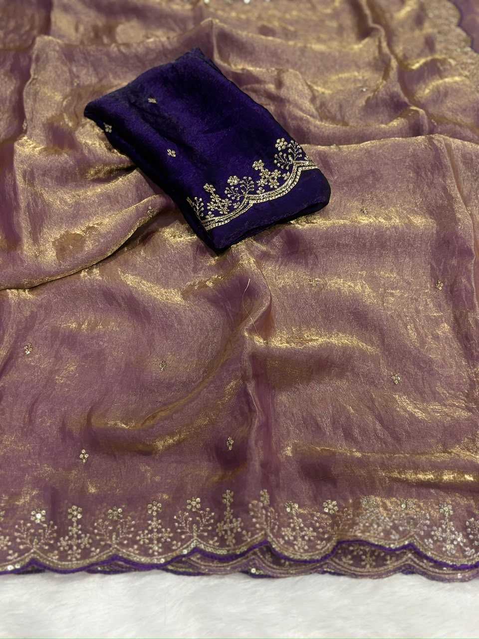 Satin Designer Saree