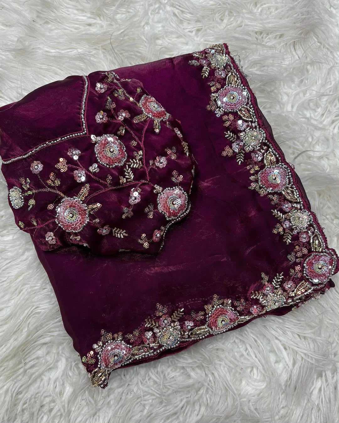 Fancy Sequin Saree