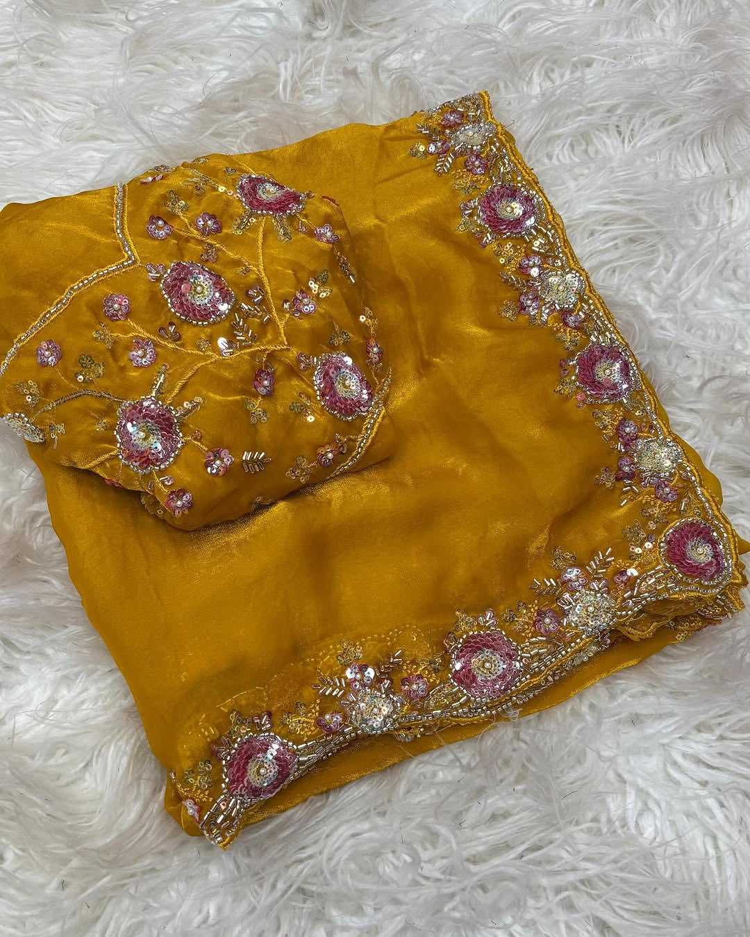 Fancy Sequin Saree