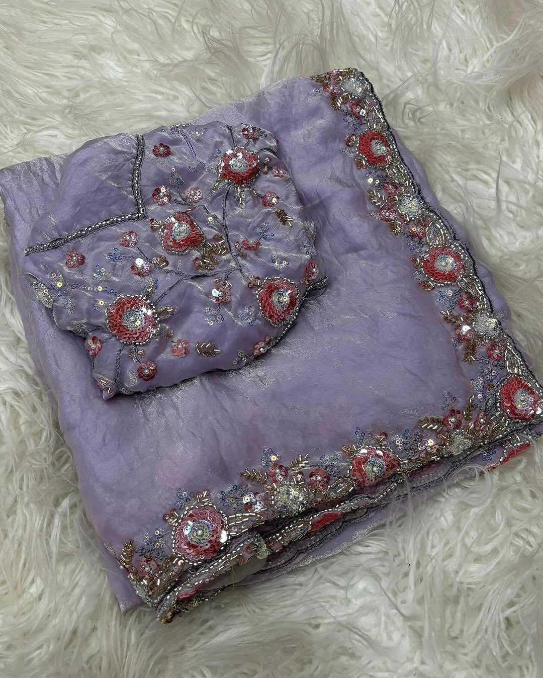 Fancy Sequin Saree