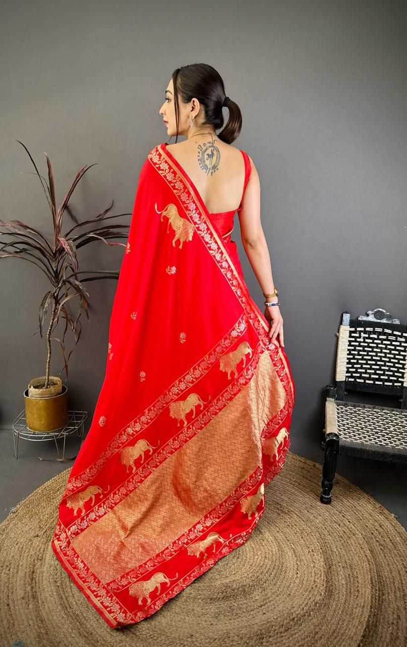 Banarasi Soft Silk Handloom Saree
