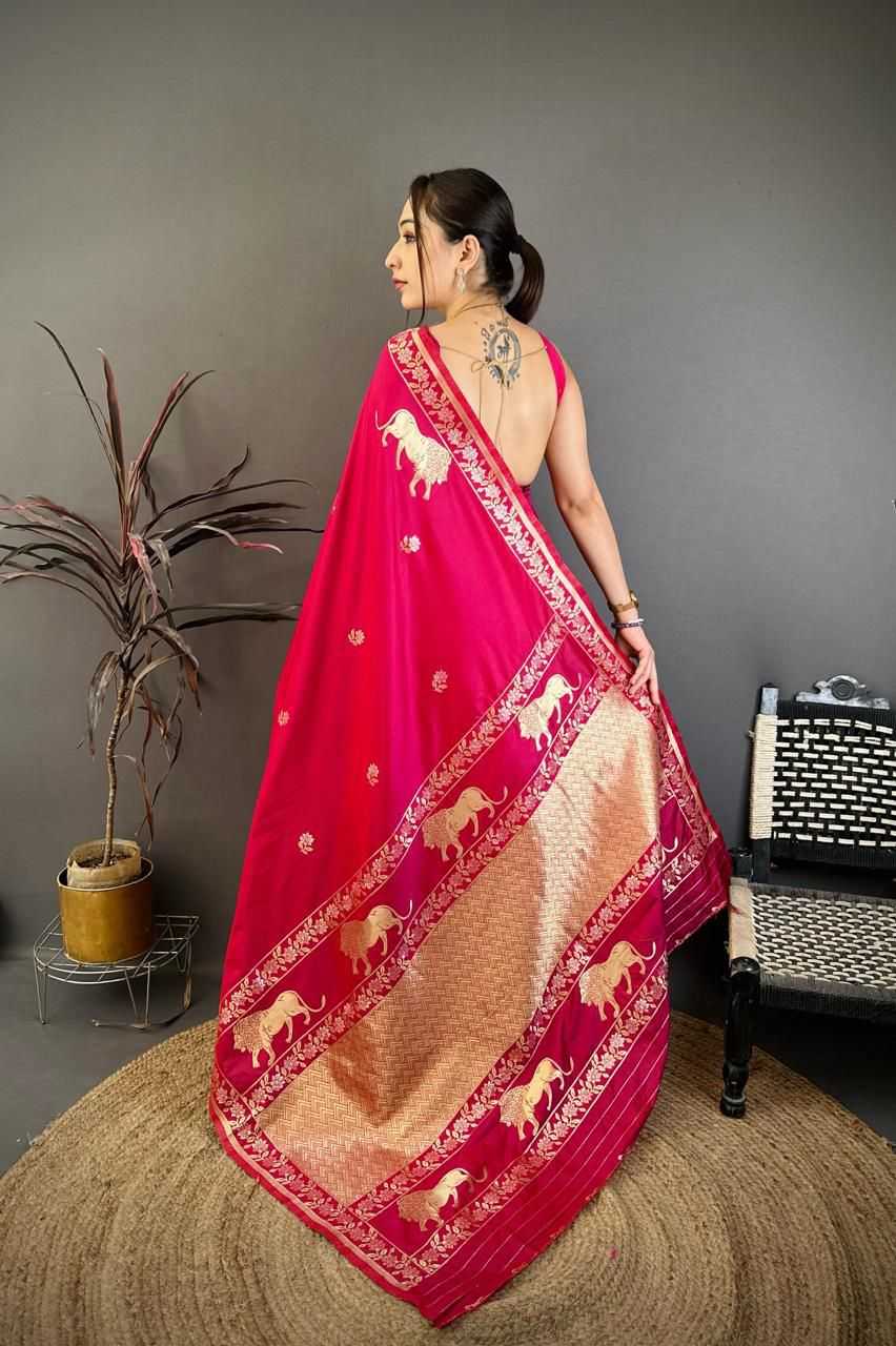 Banarasi Soft Silk Handloom Saree