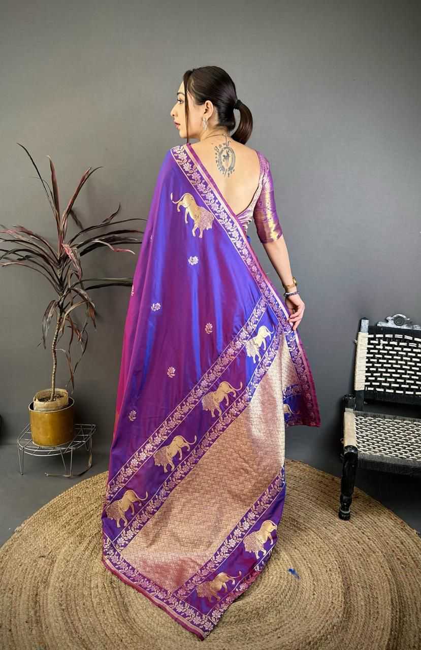 Banarasi Soft Silk Handloom Saree