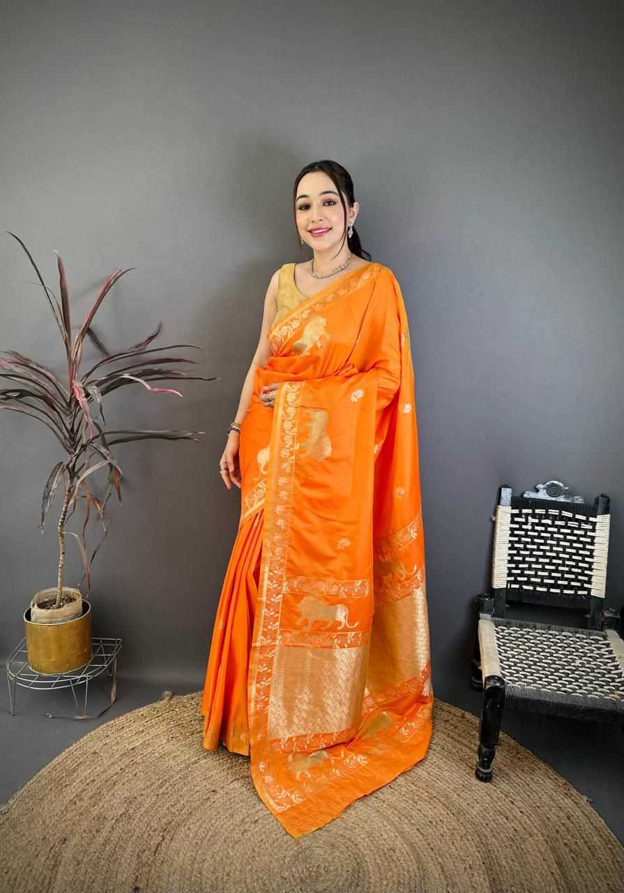 Banarasi Soft Silk Handloom Saree