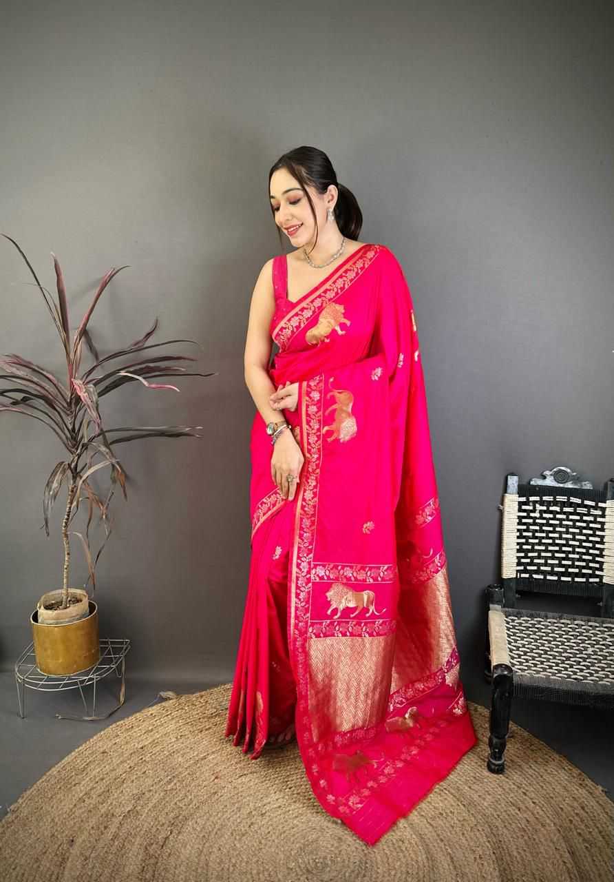 Banarasi Soft Silk Handloom Saree