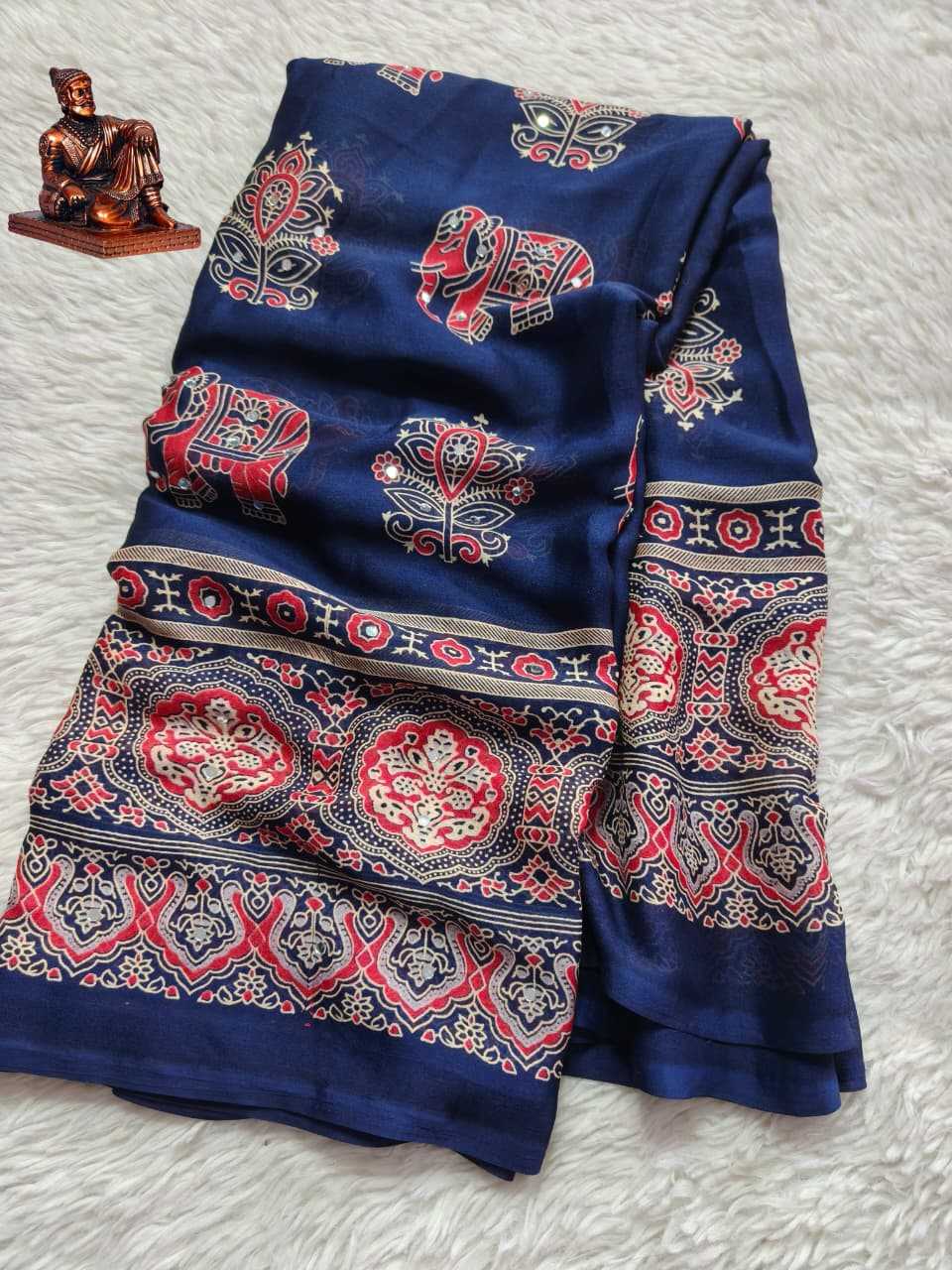 Satin Printed Saree