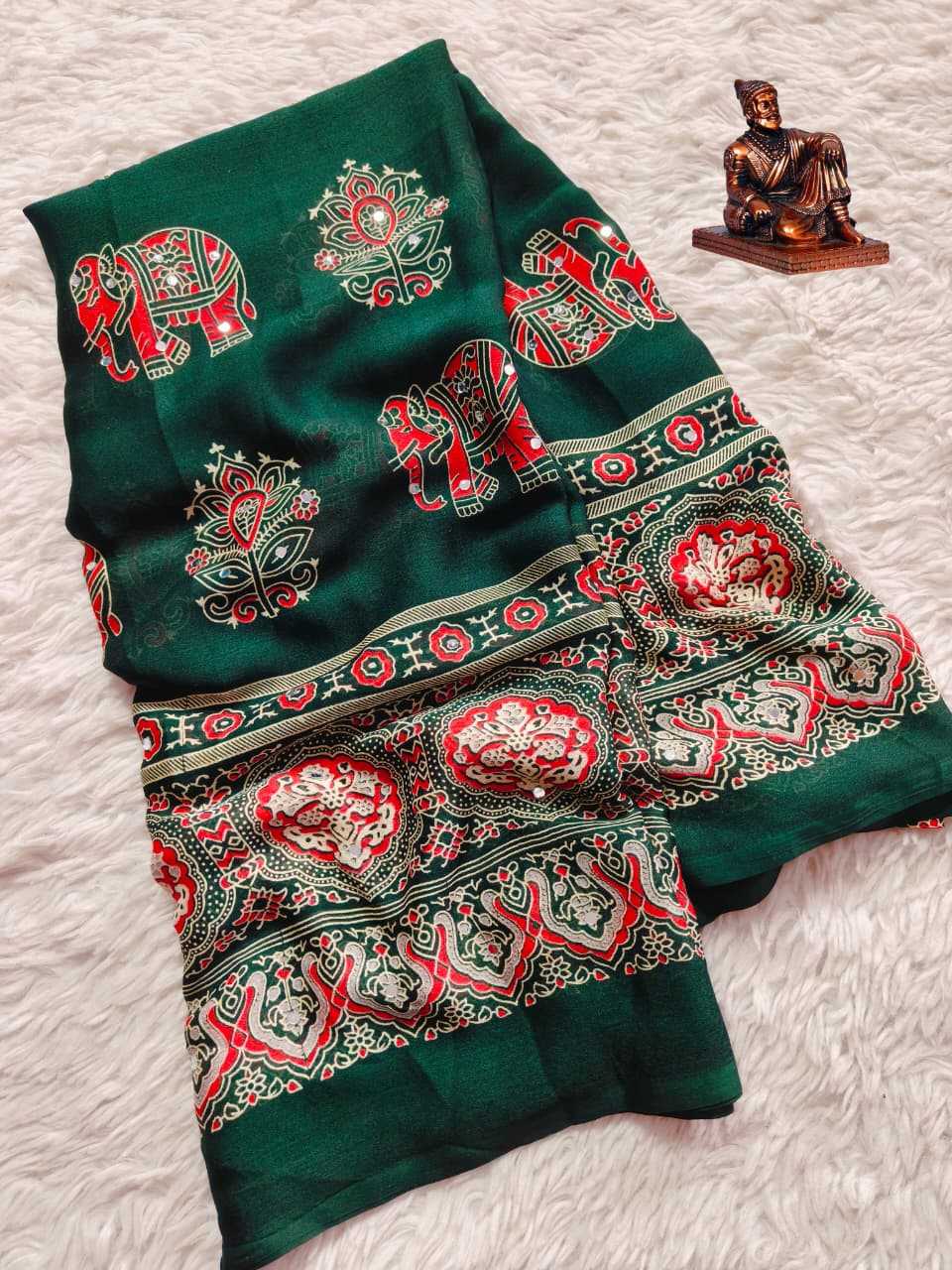 Satin Printed Saree