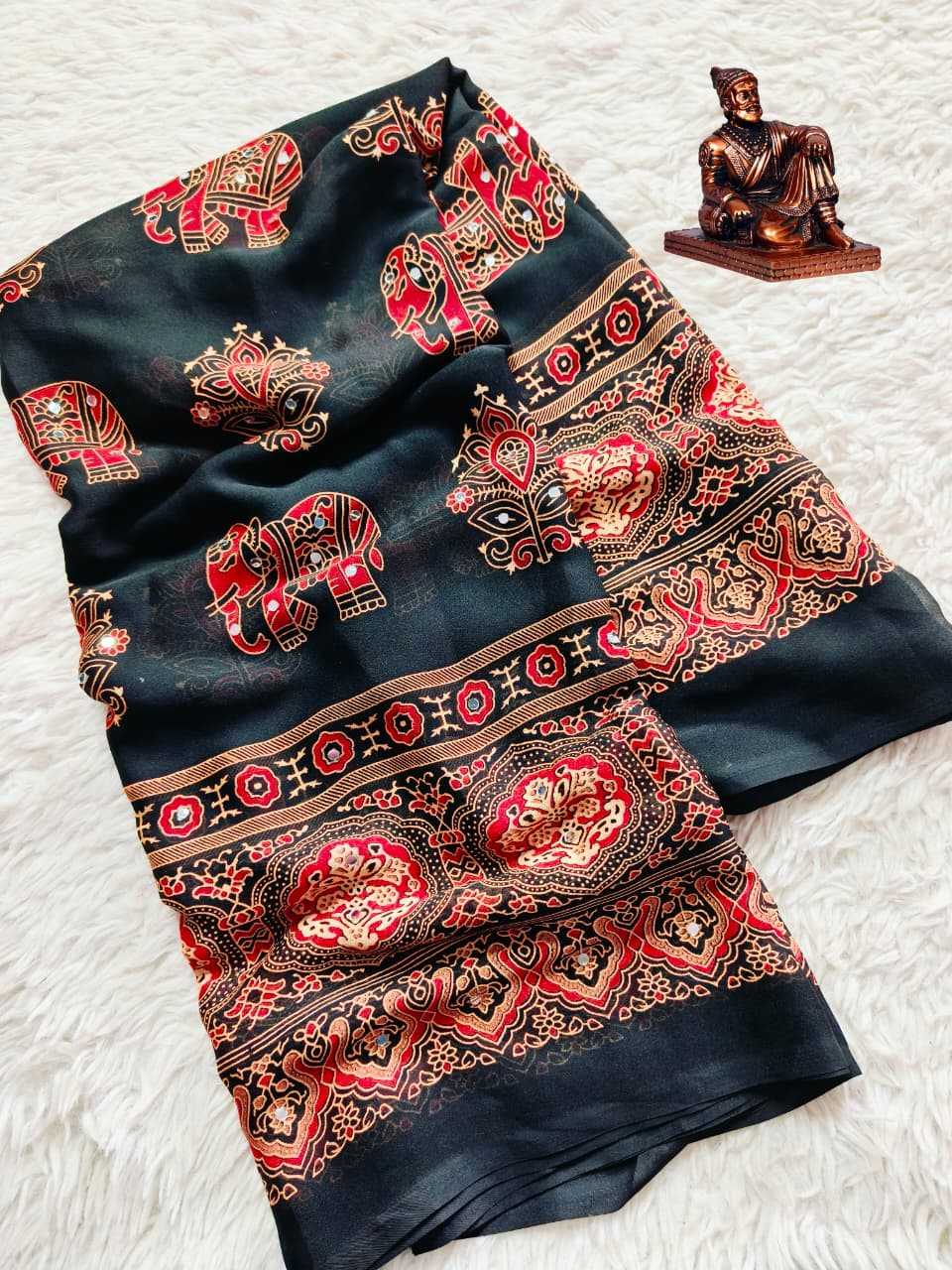 Satin Printed Saree