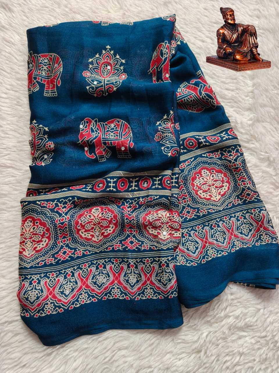 Satin Printed Saree