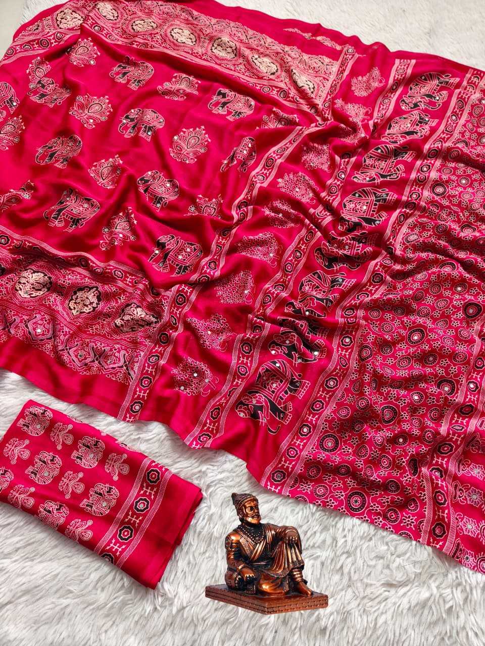 Satin Printed Saree
