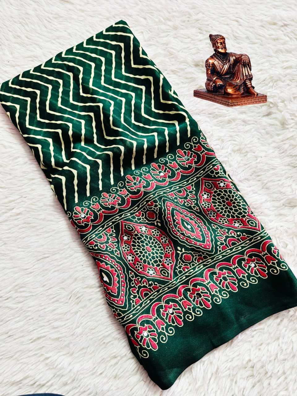 Satin Leheriya Saree