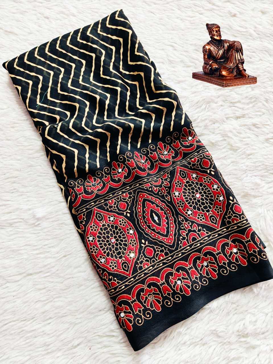 Satin Leheriya Saree