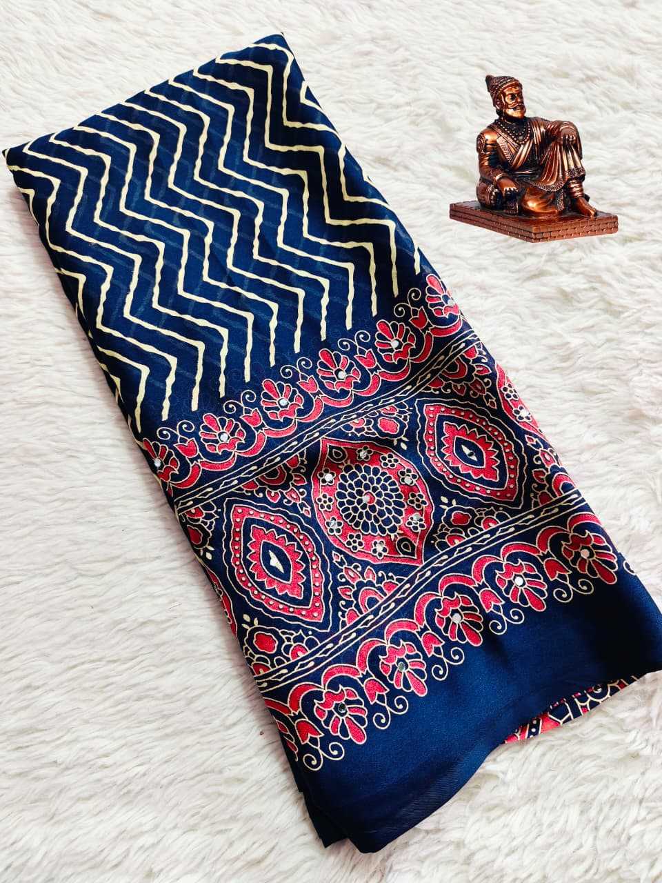 Satin Leheriya Saree