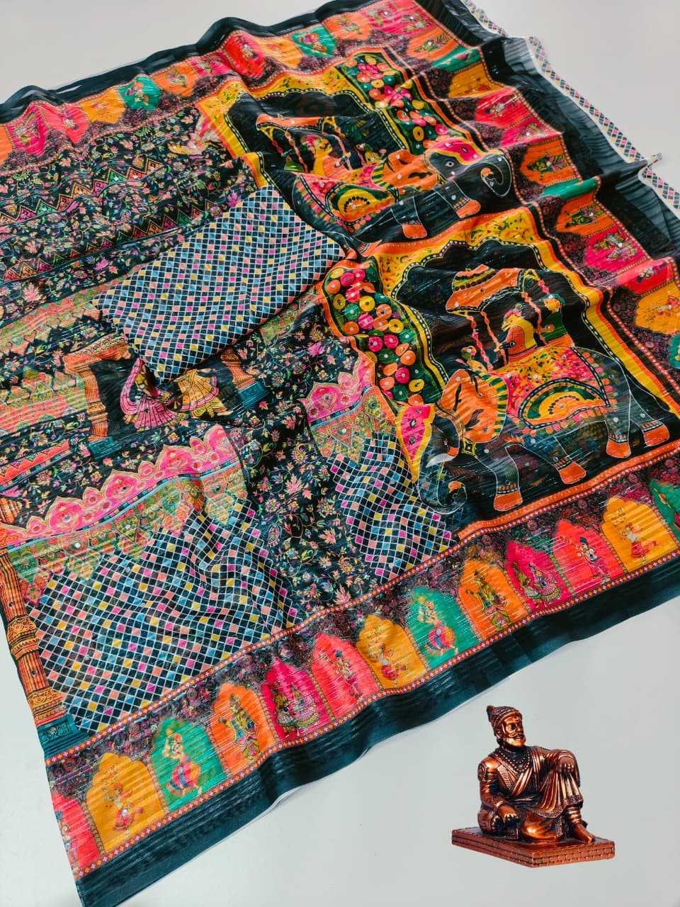 Fancy Ajrakh Saree