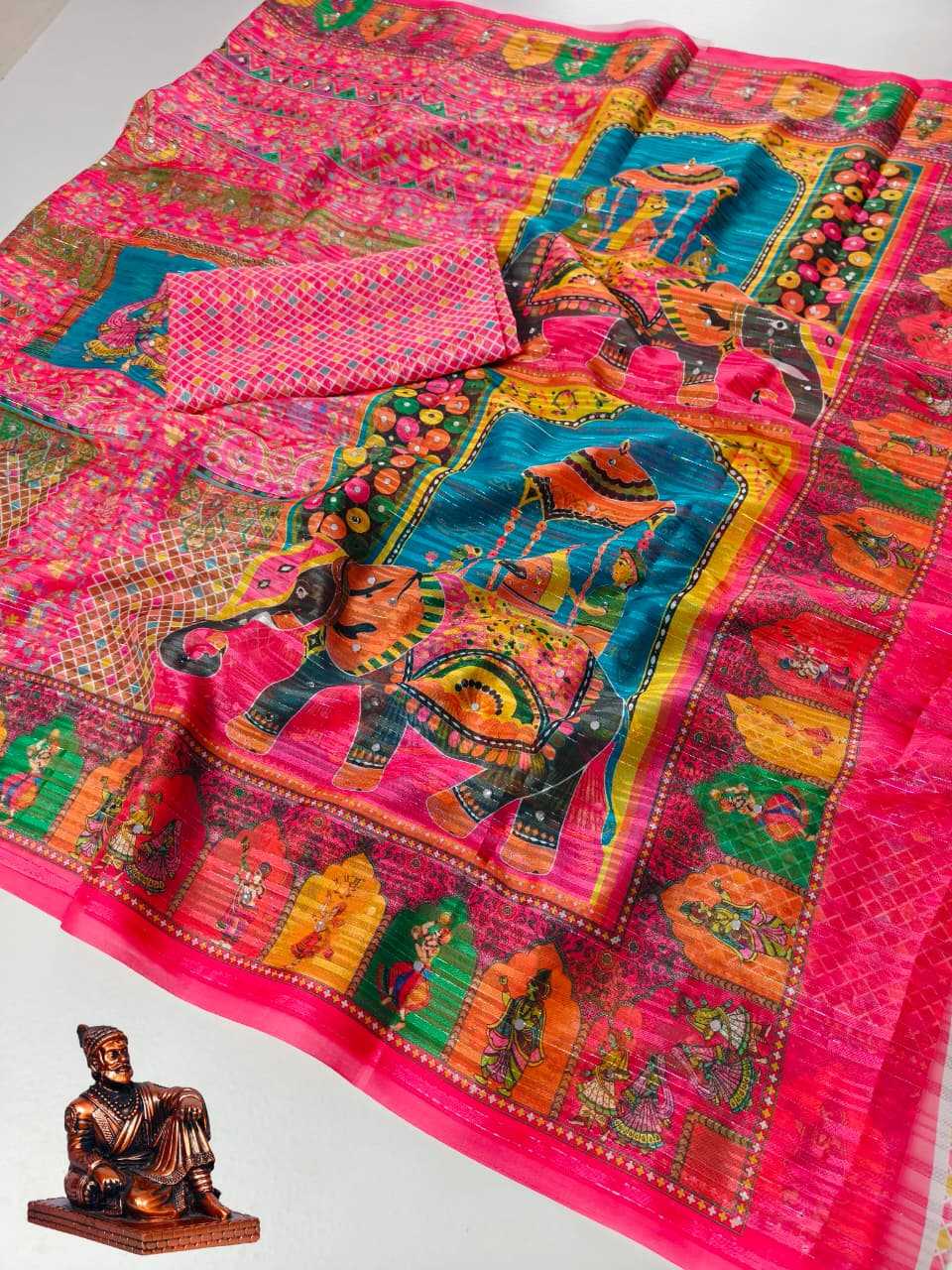 Fancy Ajrakh Saree