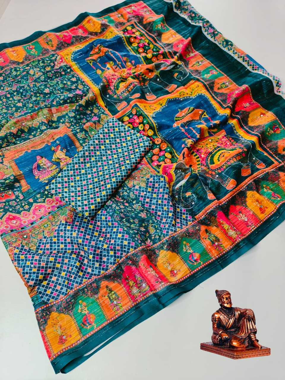 Fancy Ajrakh Saree