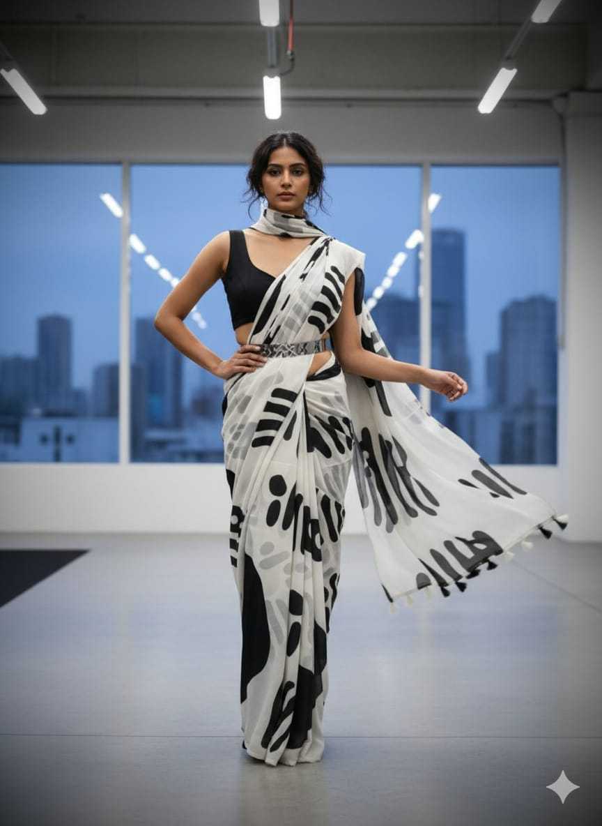 Georgette Printed Saree