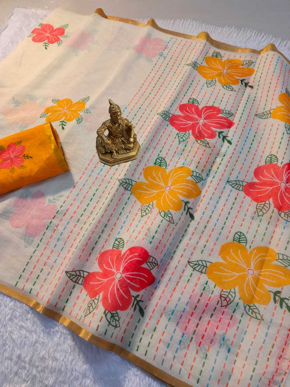 Linen Designer Saree