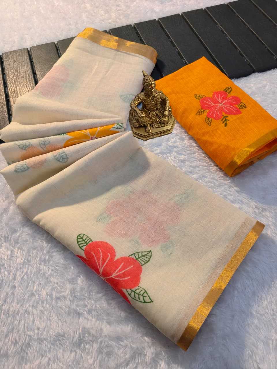 Linen Designer Saree