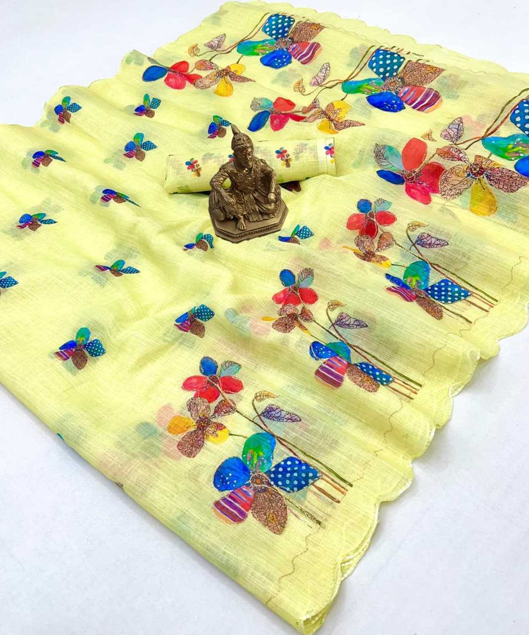 Linen Printed Saree