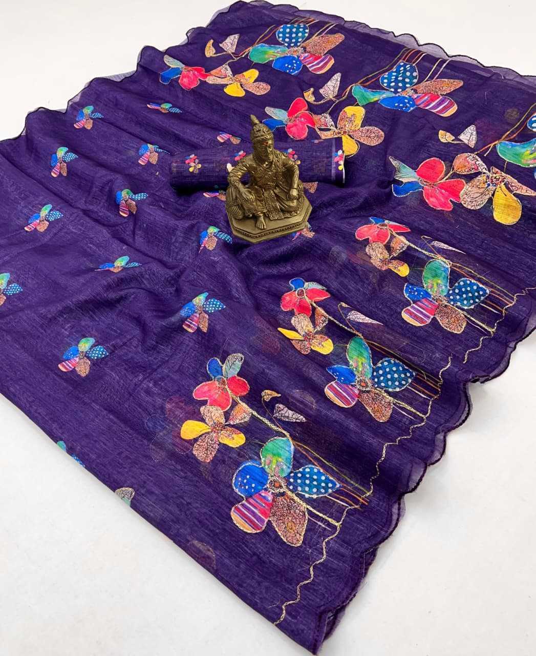Linen Printed Saree