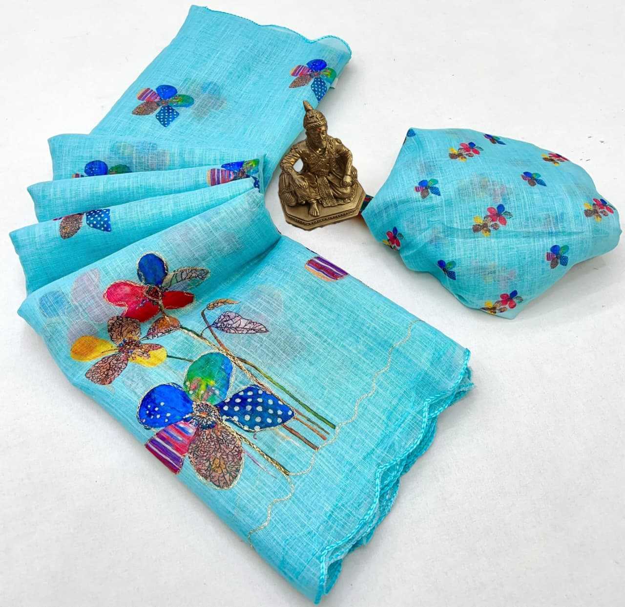 Linen Printed Saree