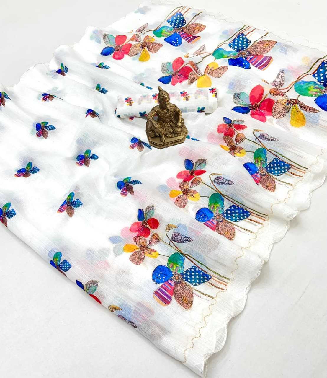 Linen Printed Saree