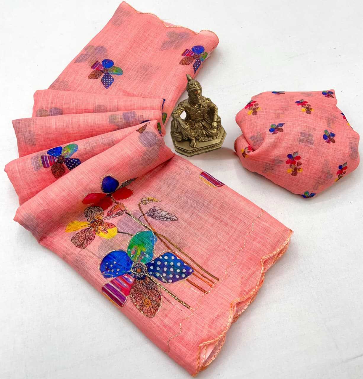 Linen Printed Saree