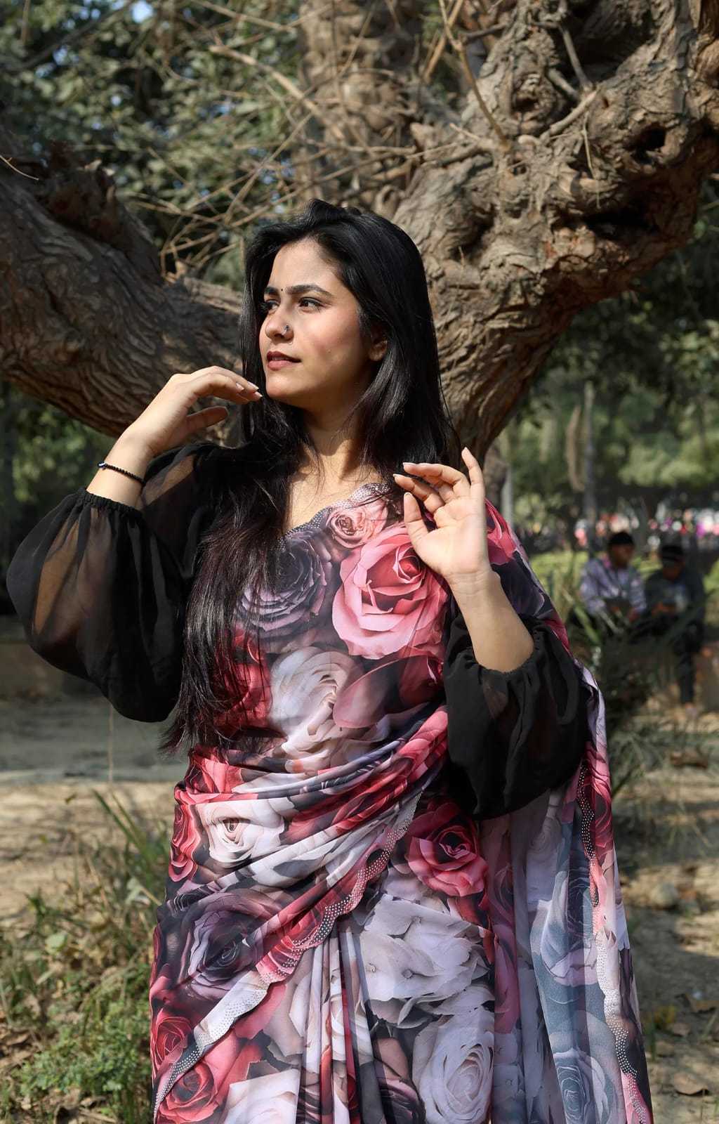 Georgette Printed Saree