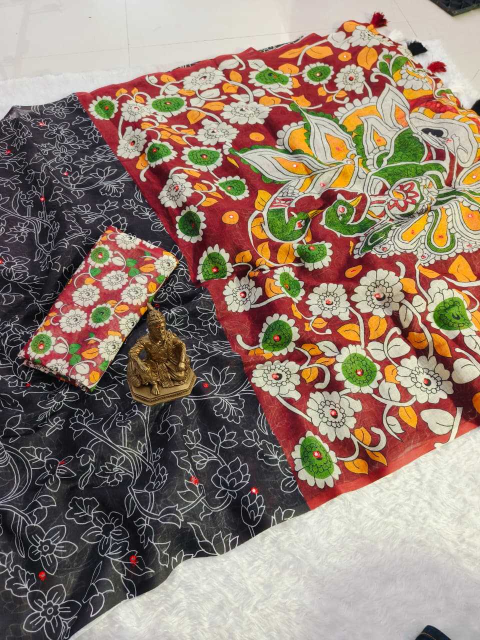 Linen Printed Saree