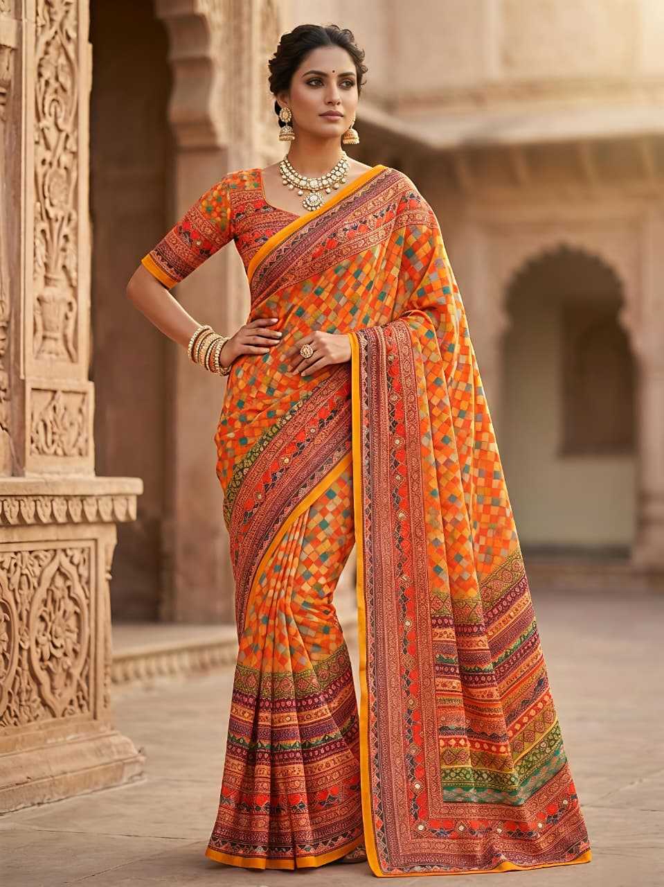 Printed Saree
