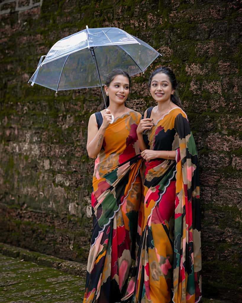 Printed Saree