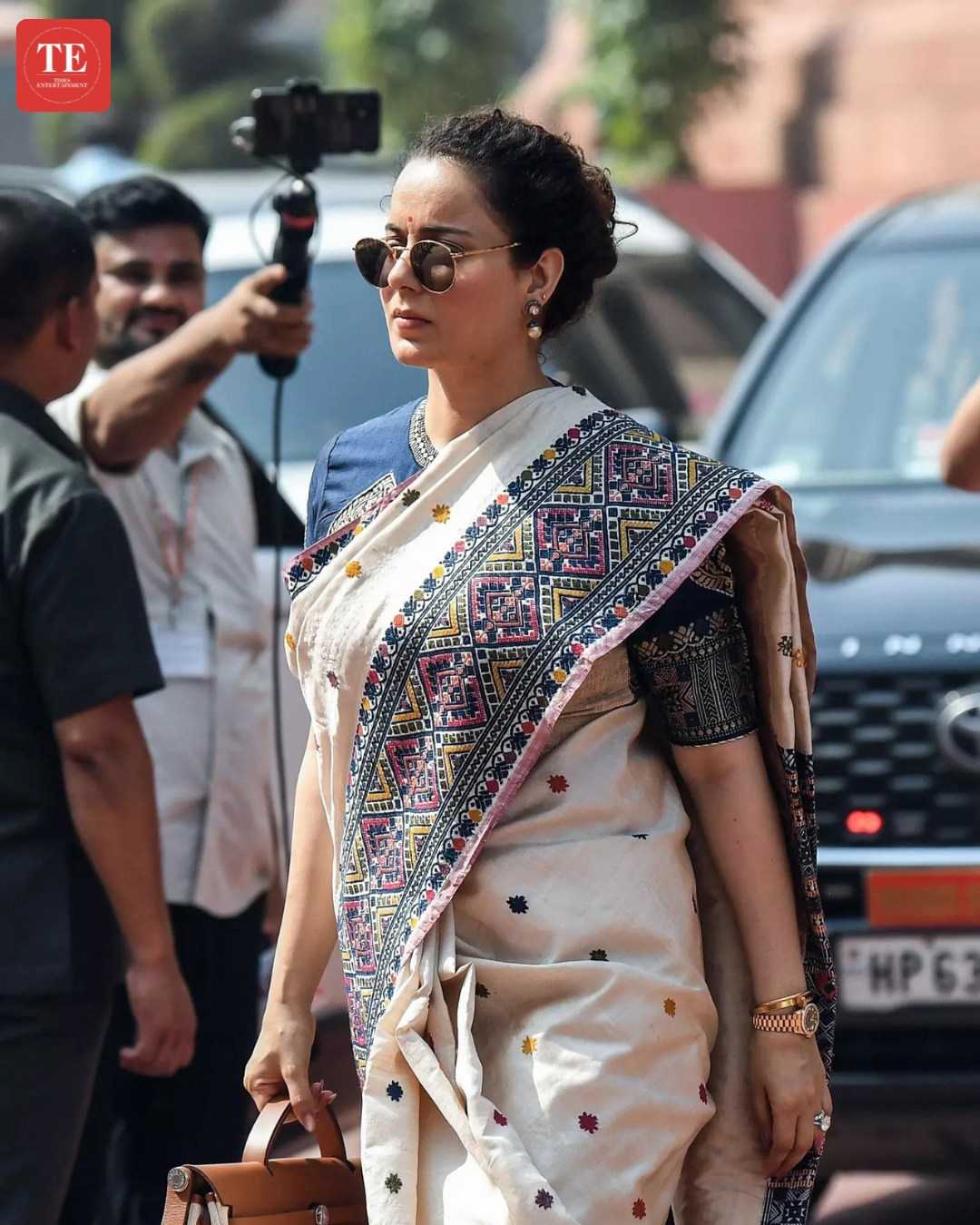 Mulberry Printed Silk Saree
