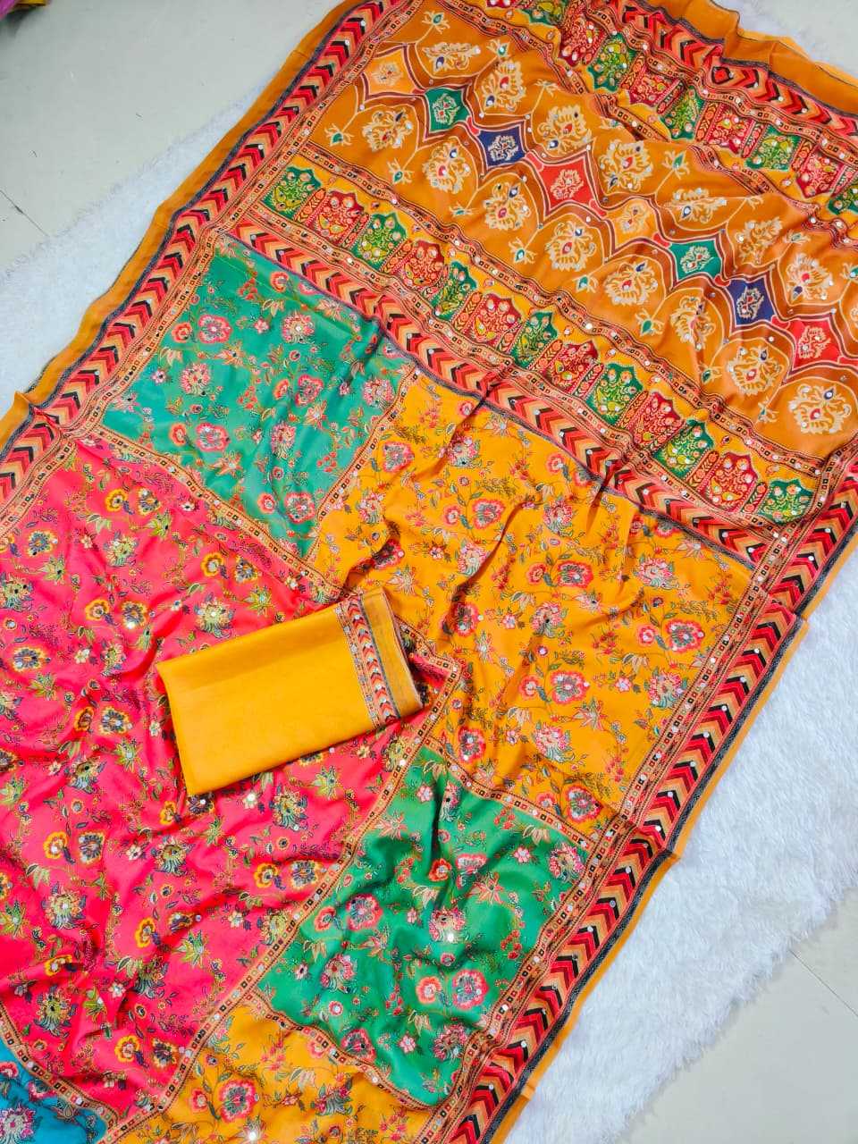 Georgette Printed Saree