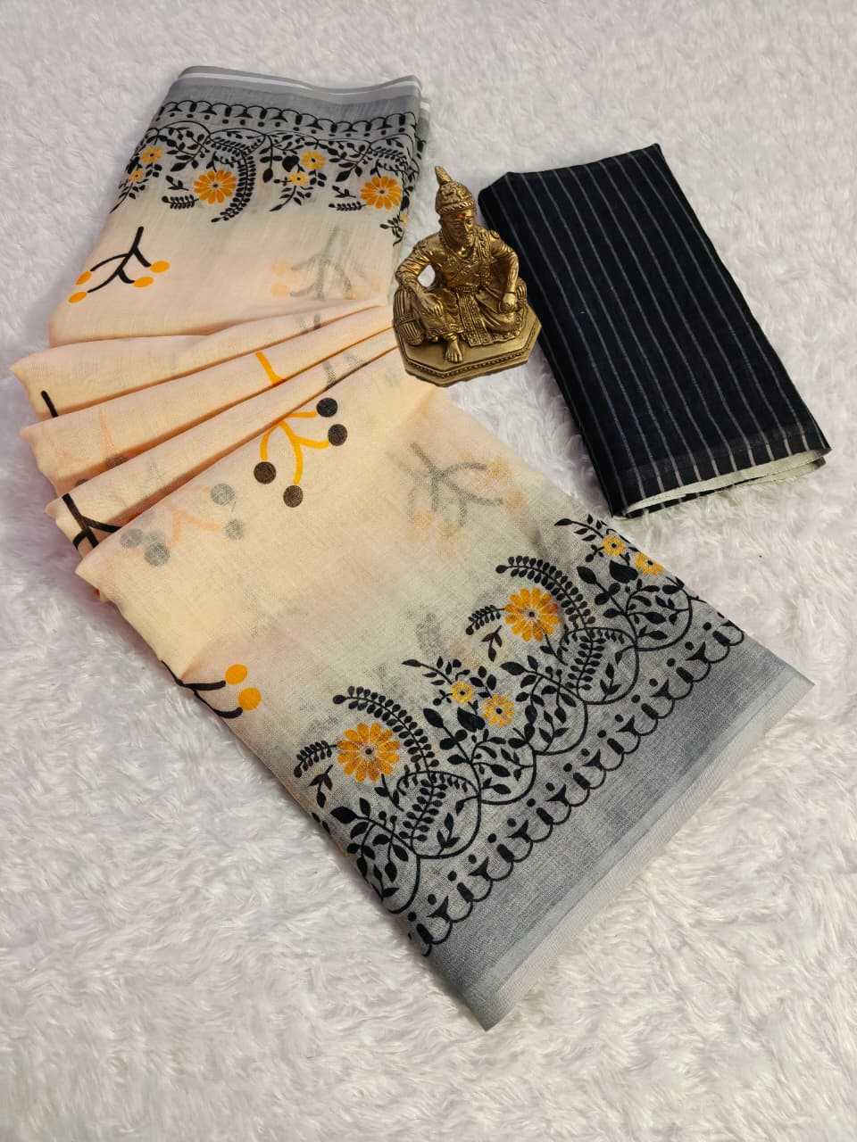 Linen Printed Saree