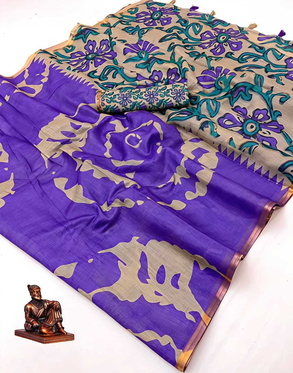 Linen Printed Saree