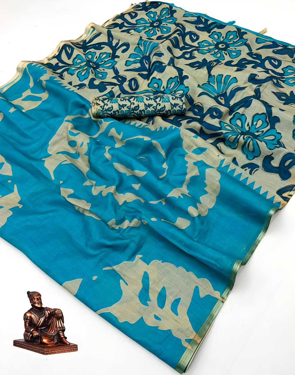 Linen Printed Saree
