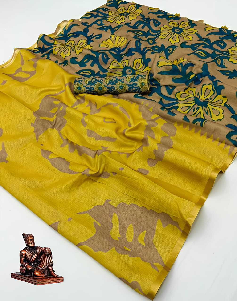 Linen Printed Saree