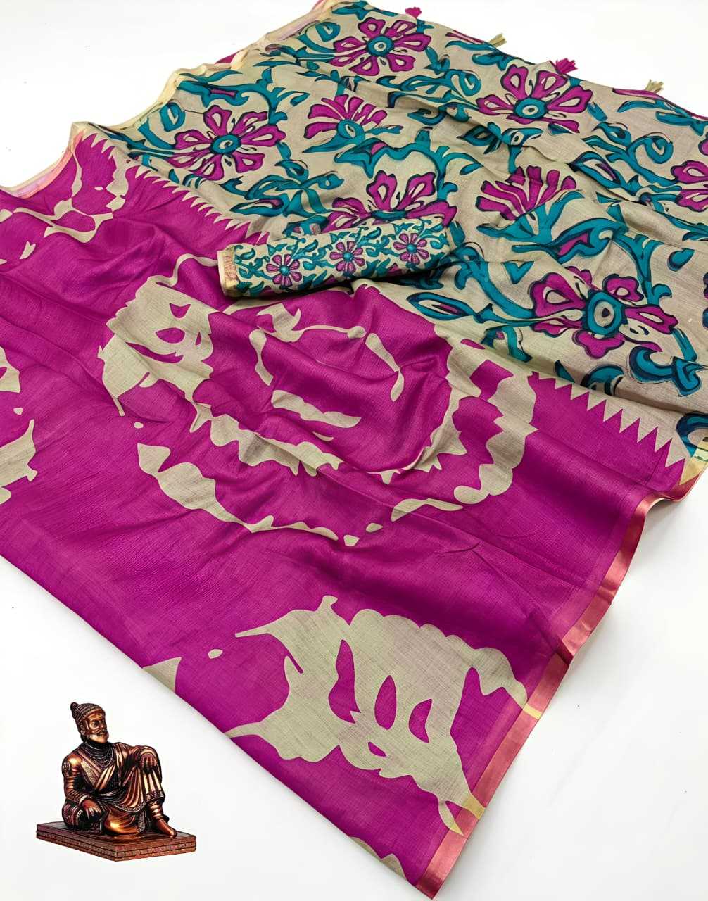Linen Printed Saree
